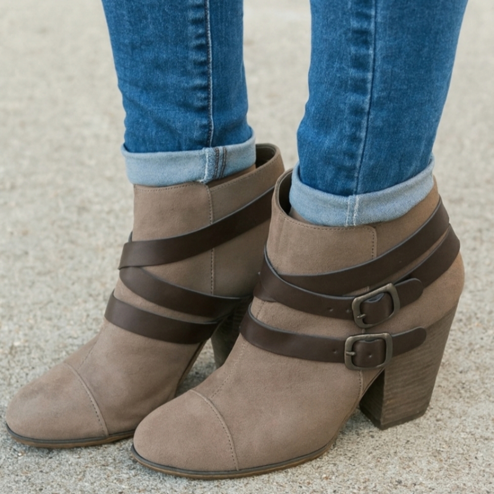 Carlos by Carlos Santana Helene Rustic Boho Block Heel Comfort Bootie 7M
